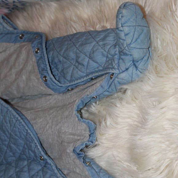 GAP ONeSIE QUILTED BLUE - Picture 5 of 6